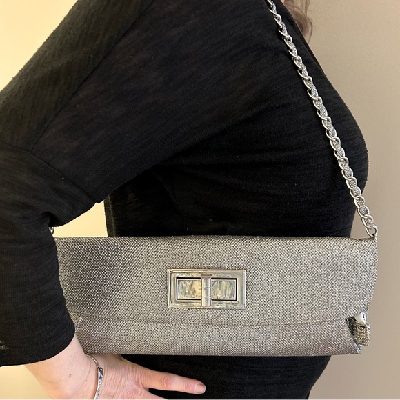 Silver Evening Bag - Picture 5 of 5